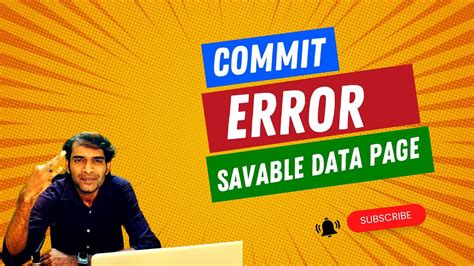 How to handle error mechanism for Savable Data Page.